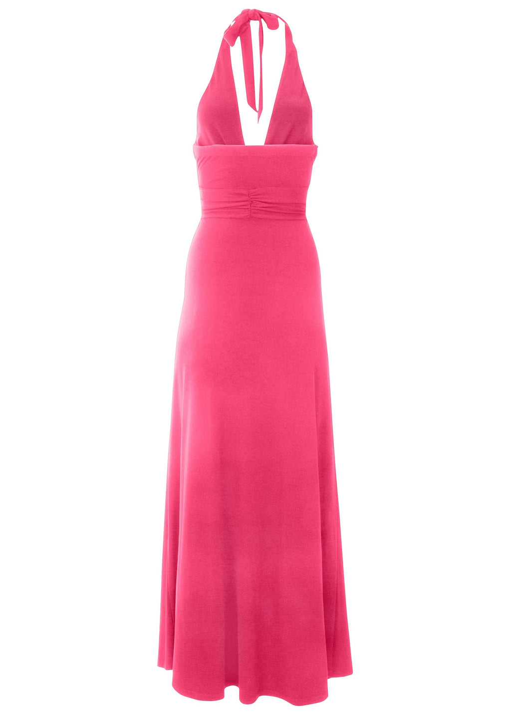 Plunging Knot Maxi Dress - Azalea