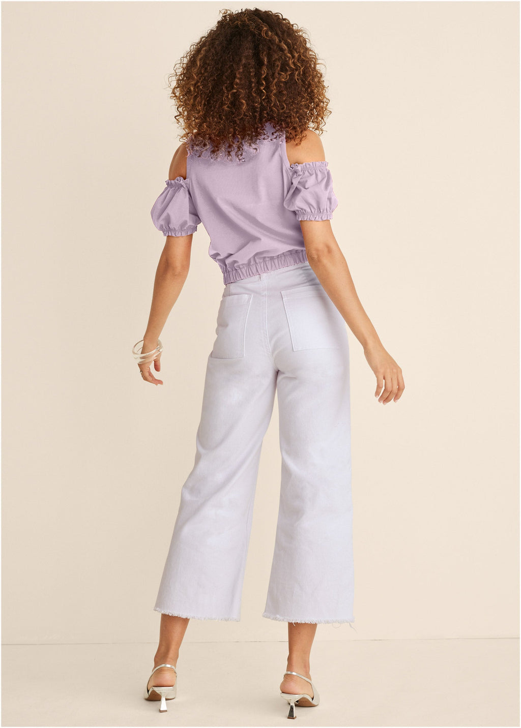 Cold Shoulder Top - Lilac