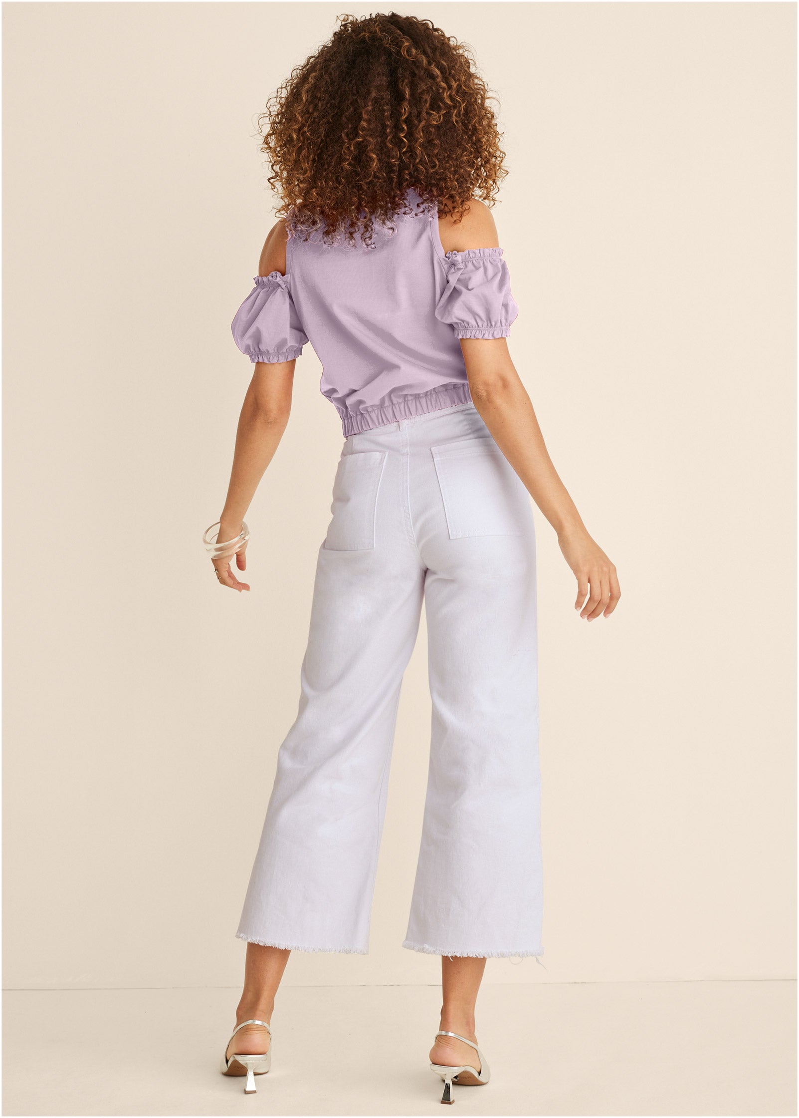 Cold Shoulder Top - Lilac