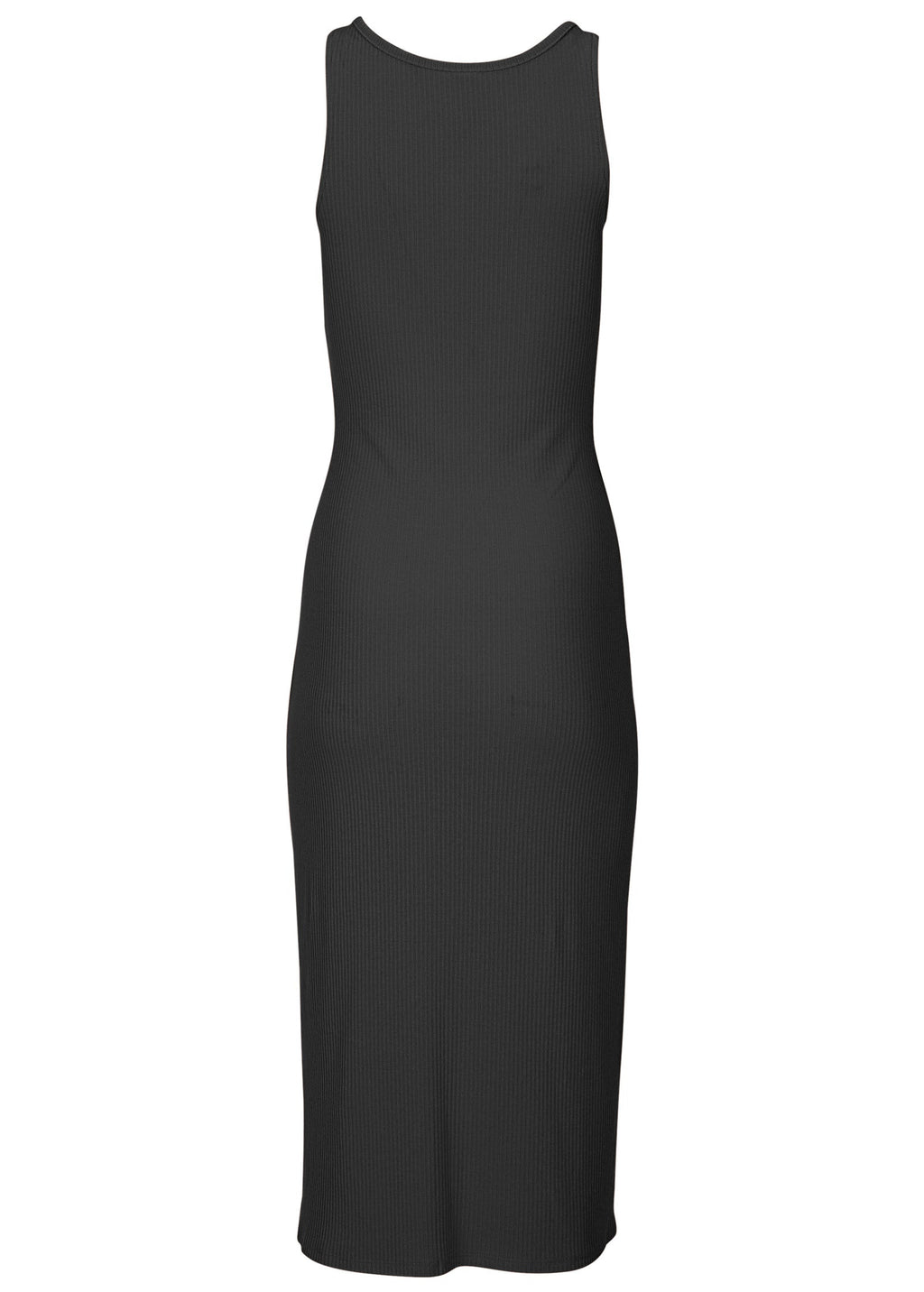 Henley Midi Dress - Jet Black