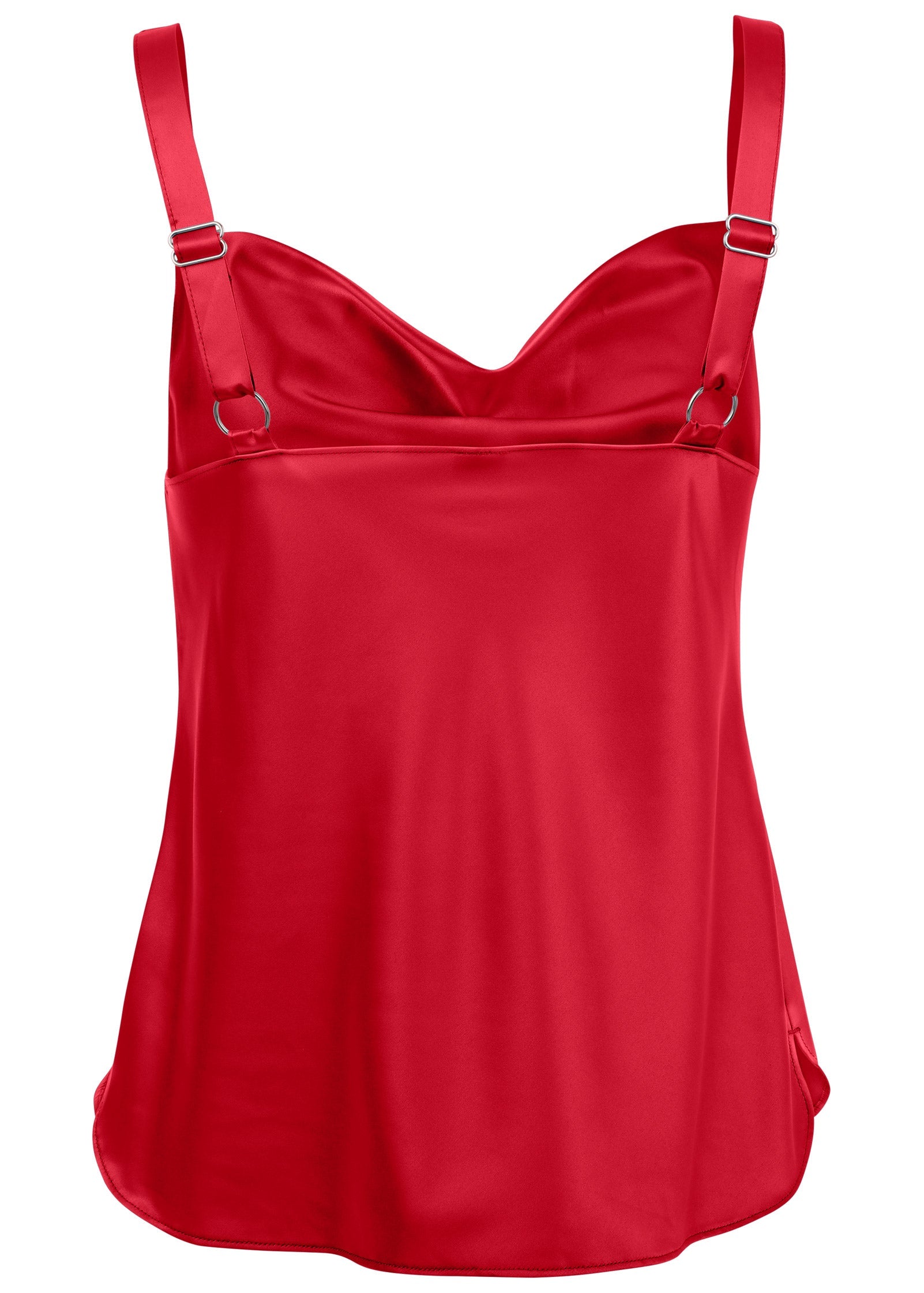 Cowl Neck Tank - Red