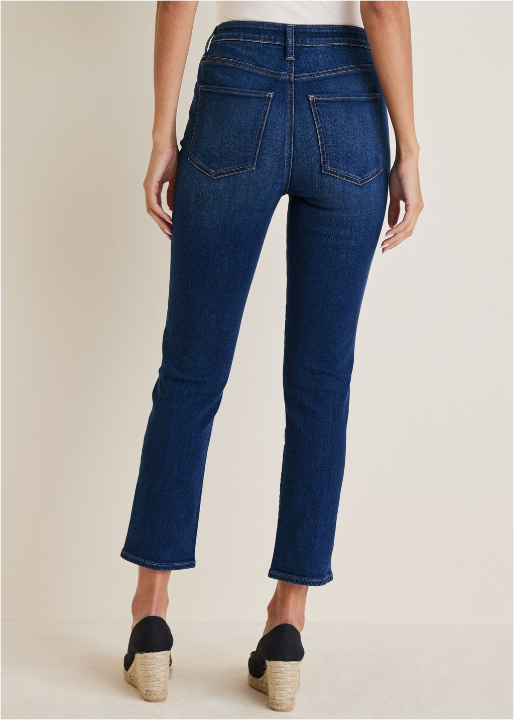 Audrey Straight Leg Jeans - Dark Wash