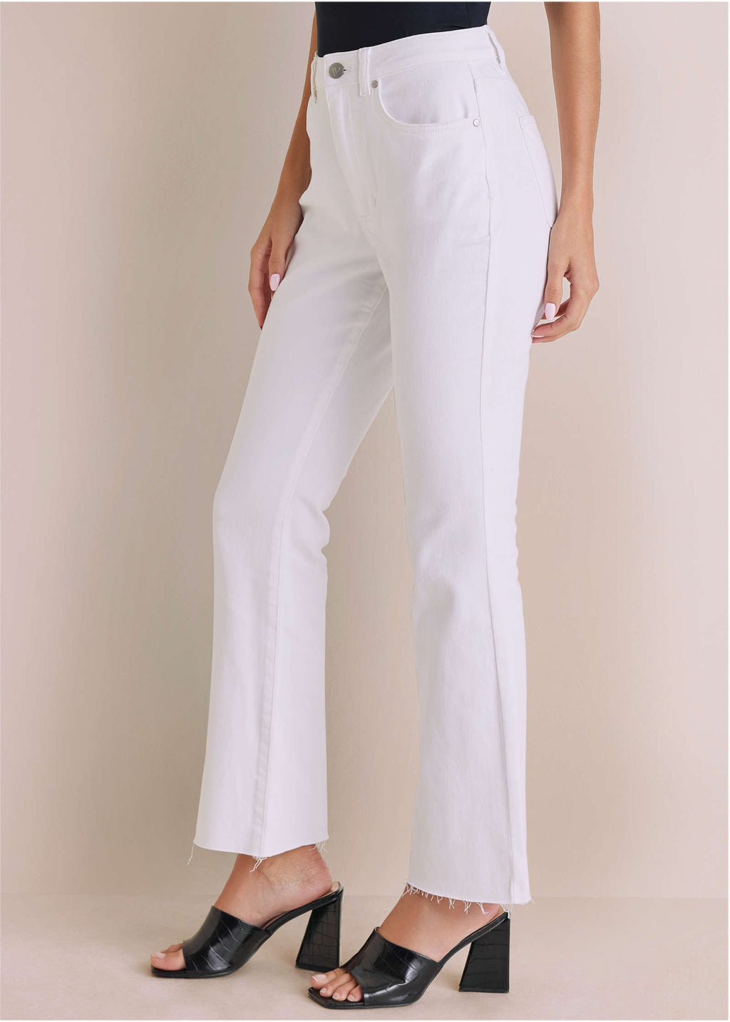 Brigitte Kick Flare Jeans - Off White