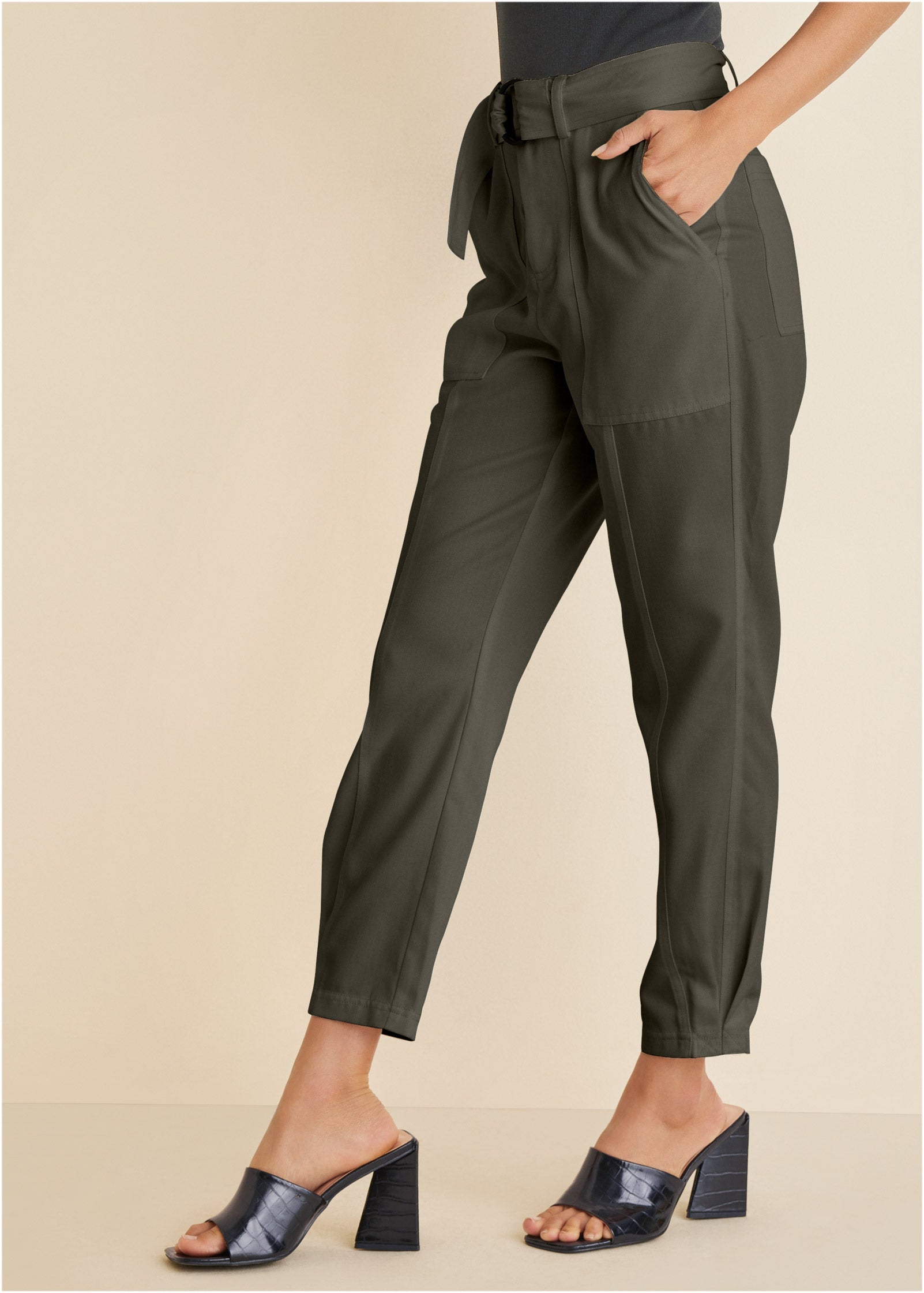 Relaxed Twill Straight Pant - Olive