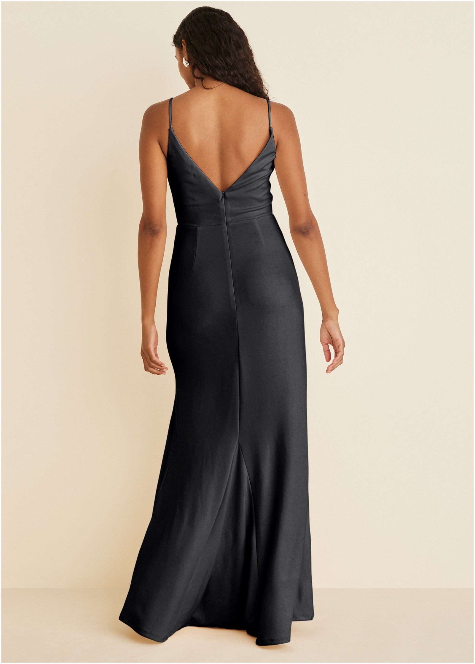 Matte Jersey Maxi Dress - Jet Black