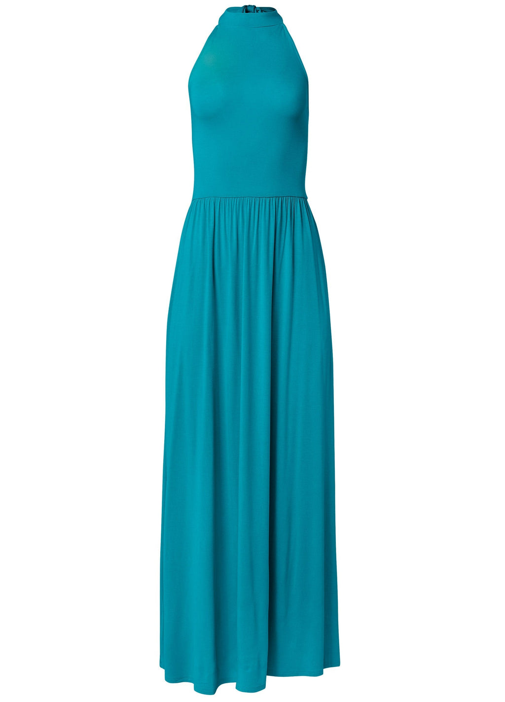 High Neck Maxi Dress - Teal
