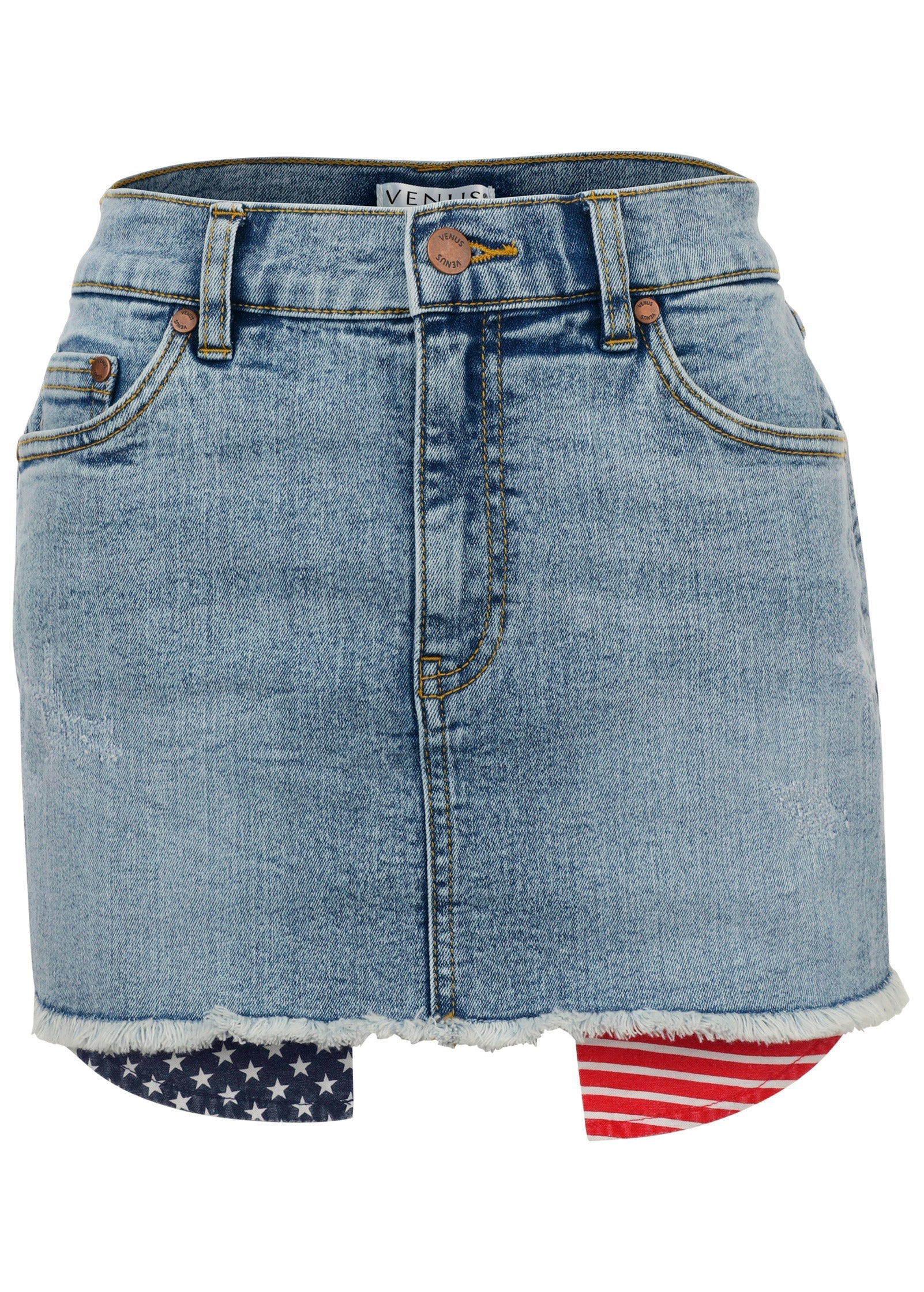 Americana Skirt - Light Wash