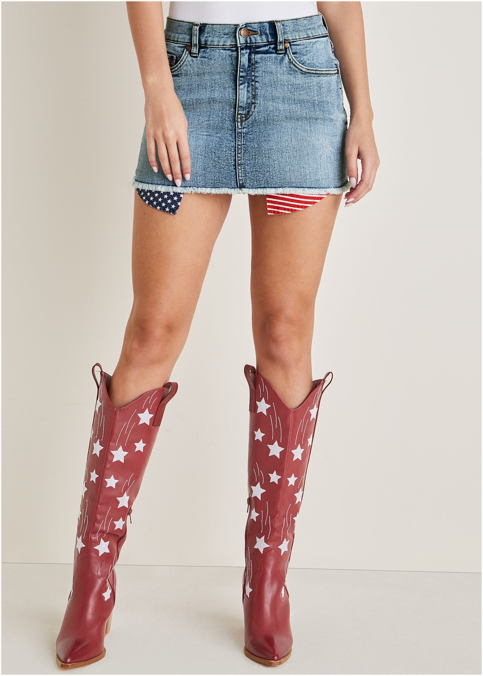 Americana Skirt - Light Wash