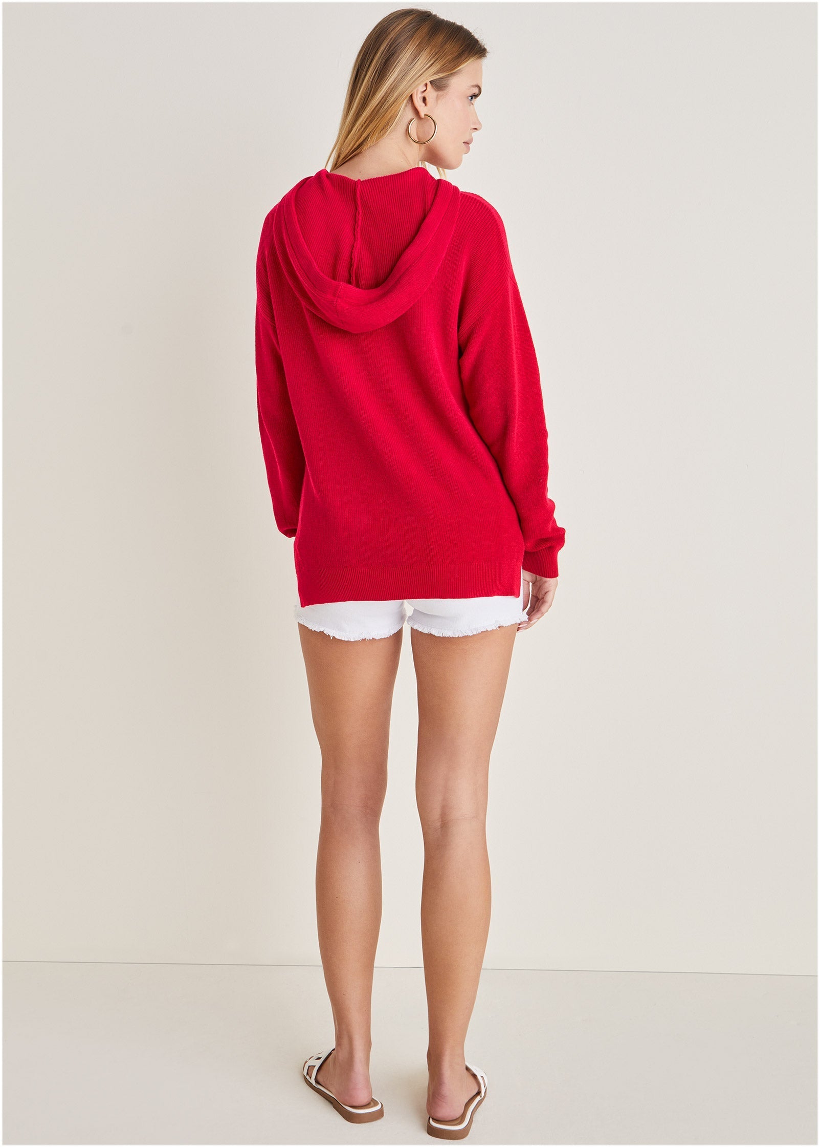 America Hoodie Sweater - Racing Red Multi