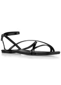Criss Cross Sandals - Jet Black