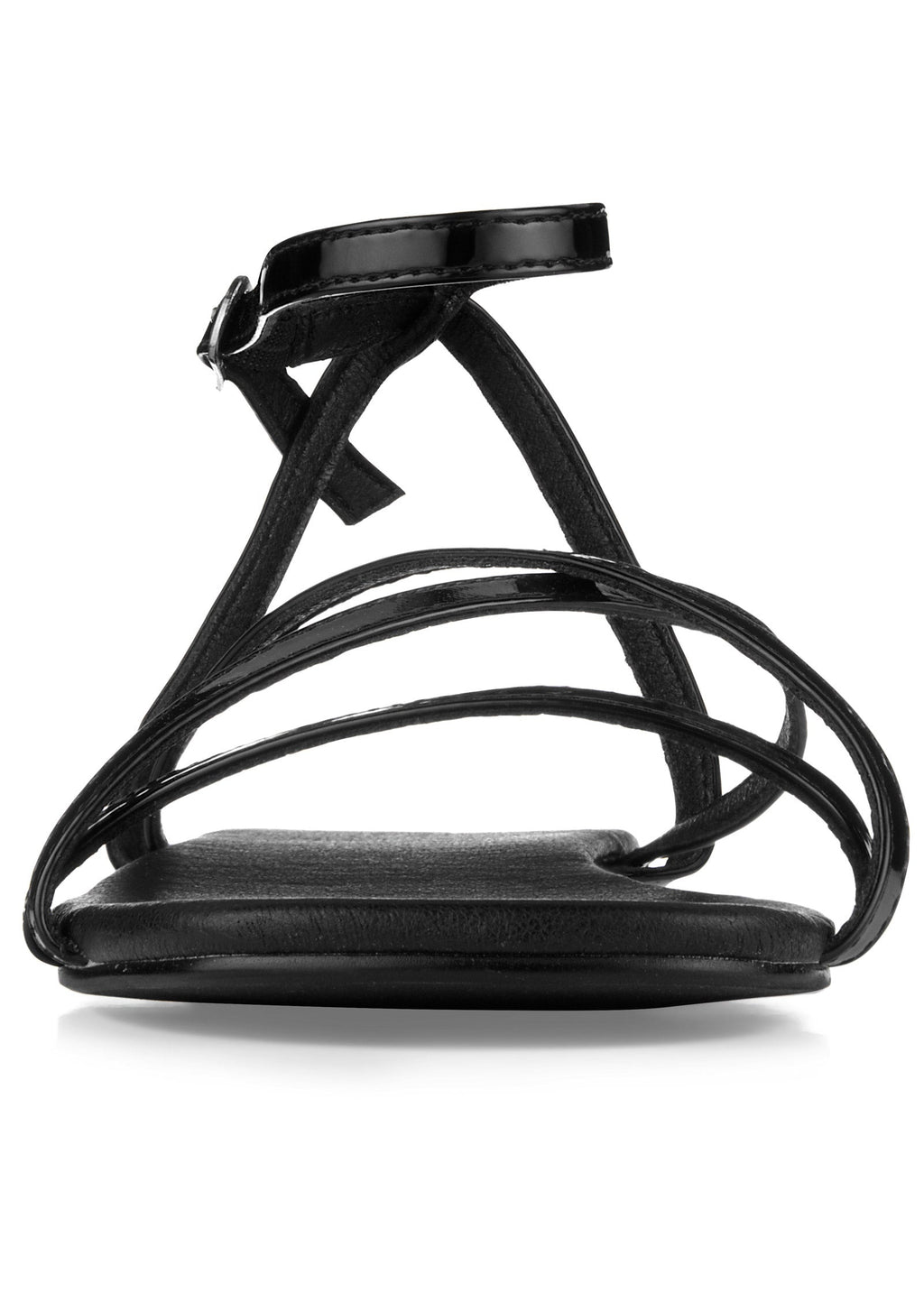 Criss Cross Sandals - Jet Black