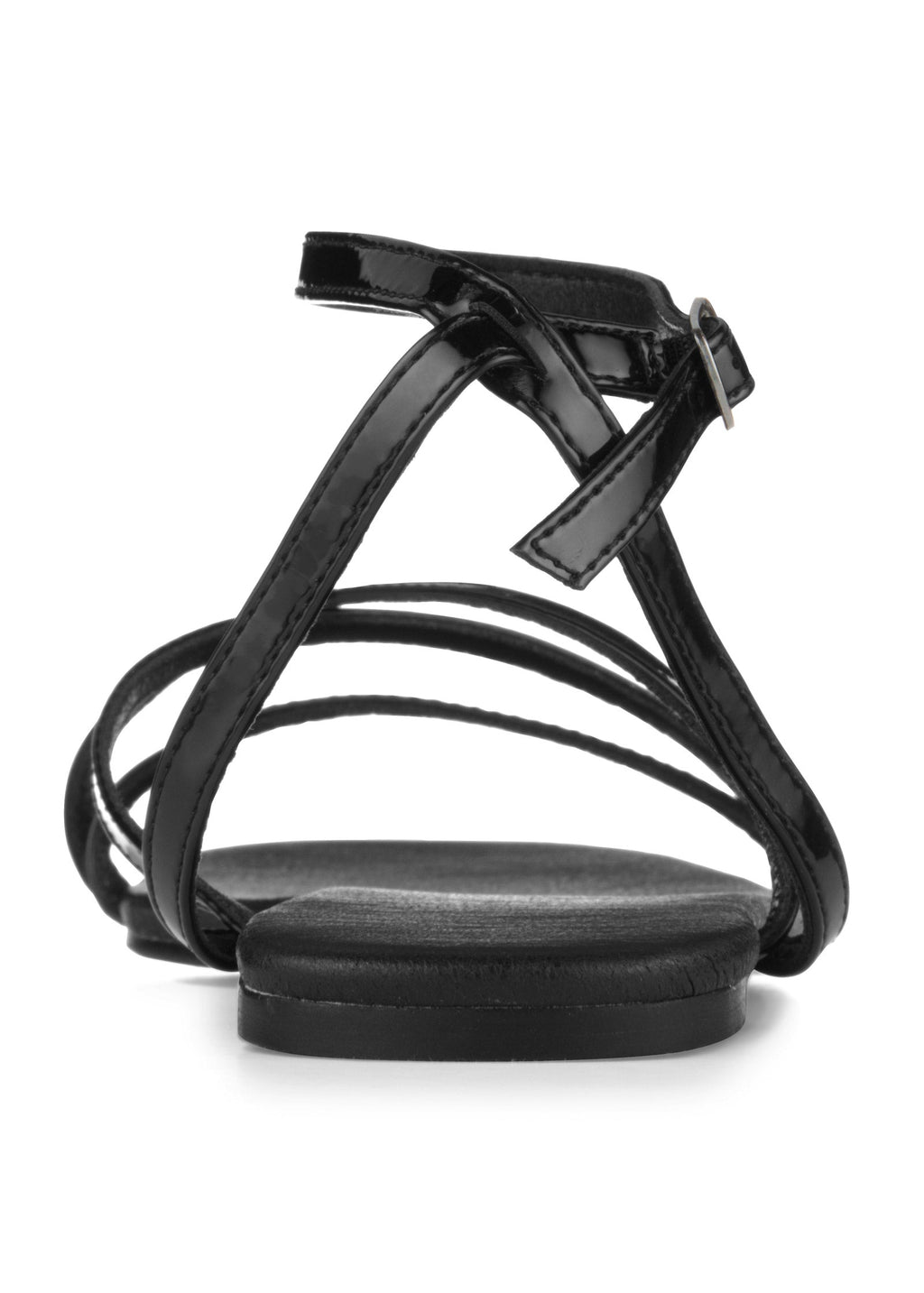 Criss Cross Sandals - Jet Black