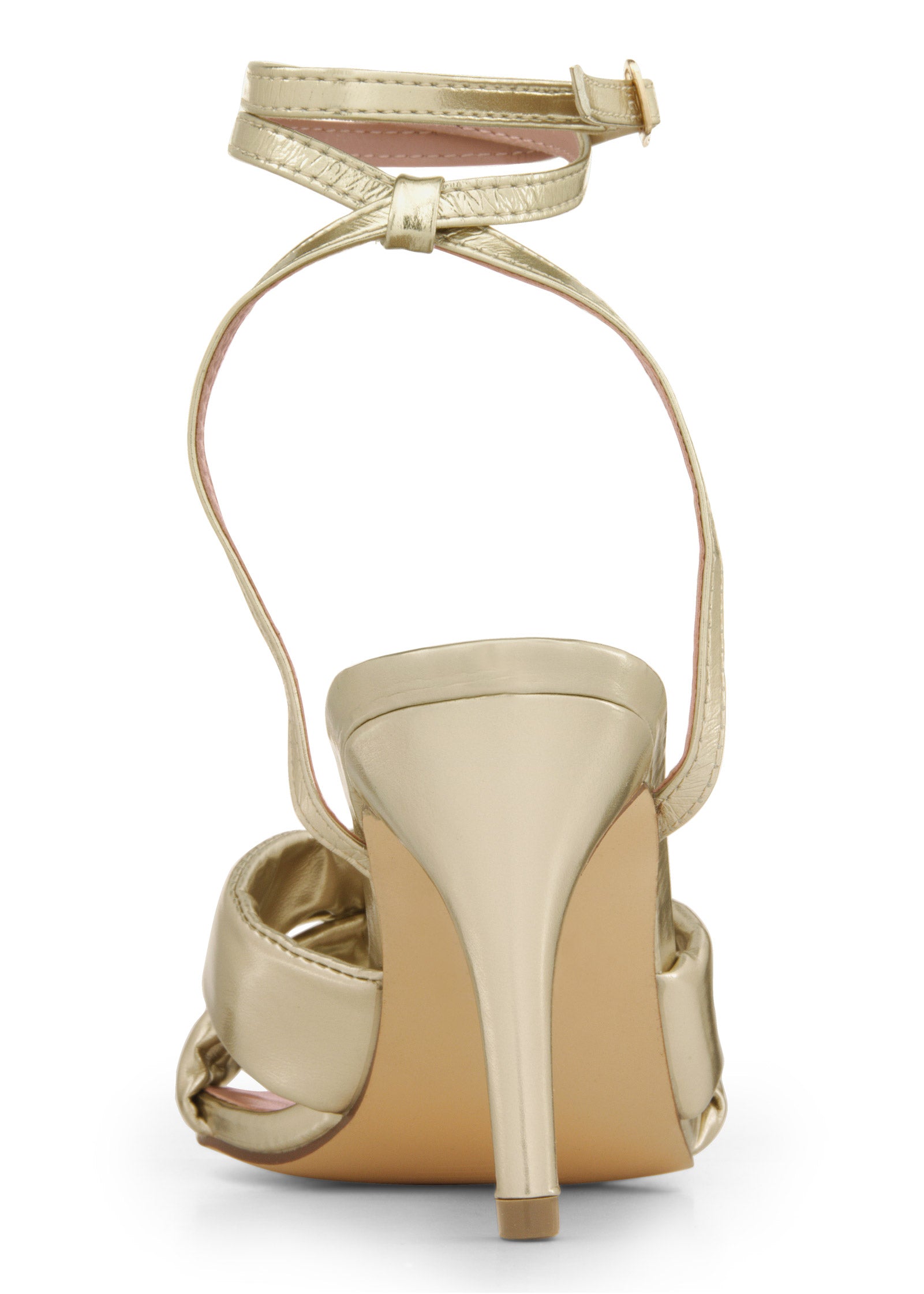 Knot Strap Heel - Gold
