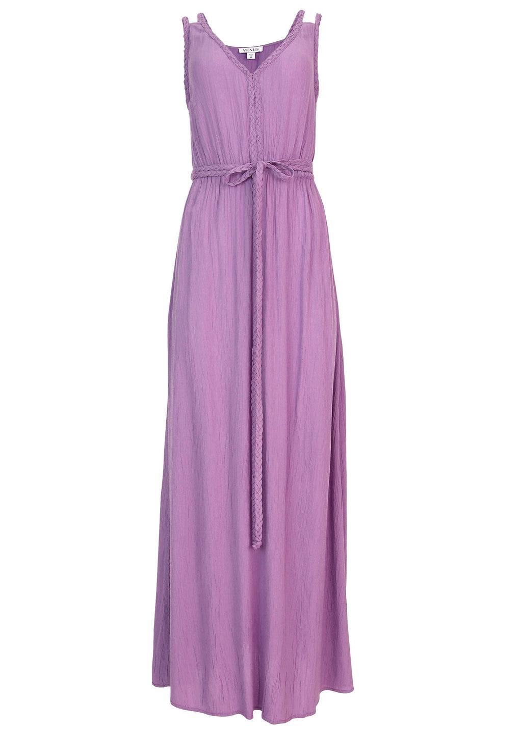 Braided Detail Maxi Dress - Purple