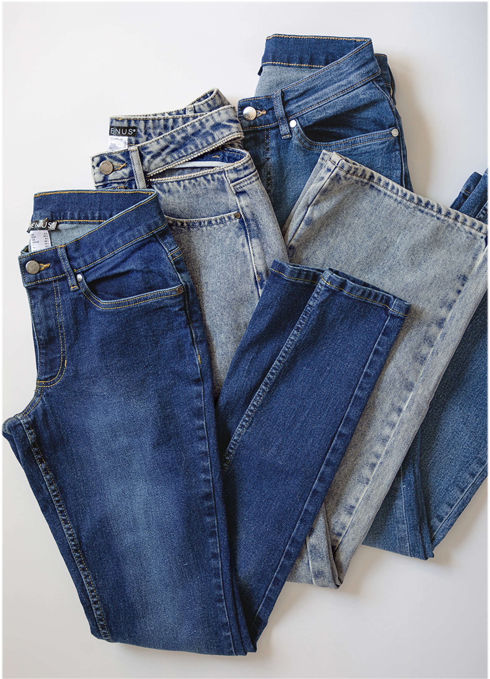 Rhinestone Cut Out Jeans - Acid Wash