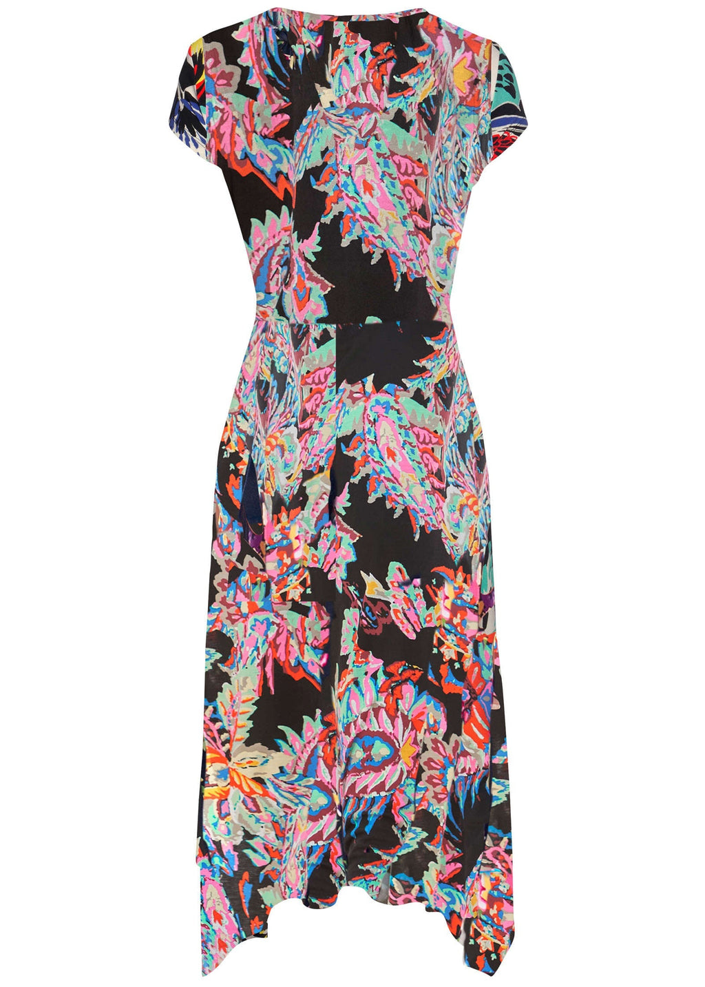 Floral Printed Dress - Black Multi