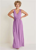 Braided Detail Maxi Dress - Purple