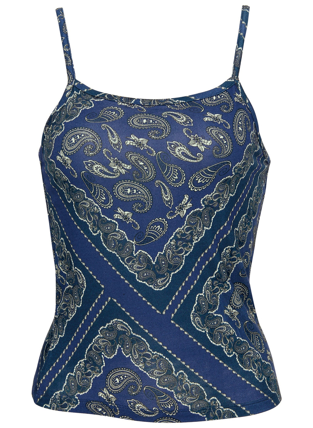 Bandana Print Tank - Bandana Blue
