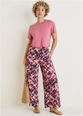 Linen Wide Leg Pants - Desert Tie Dye