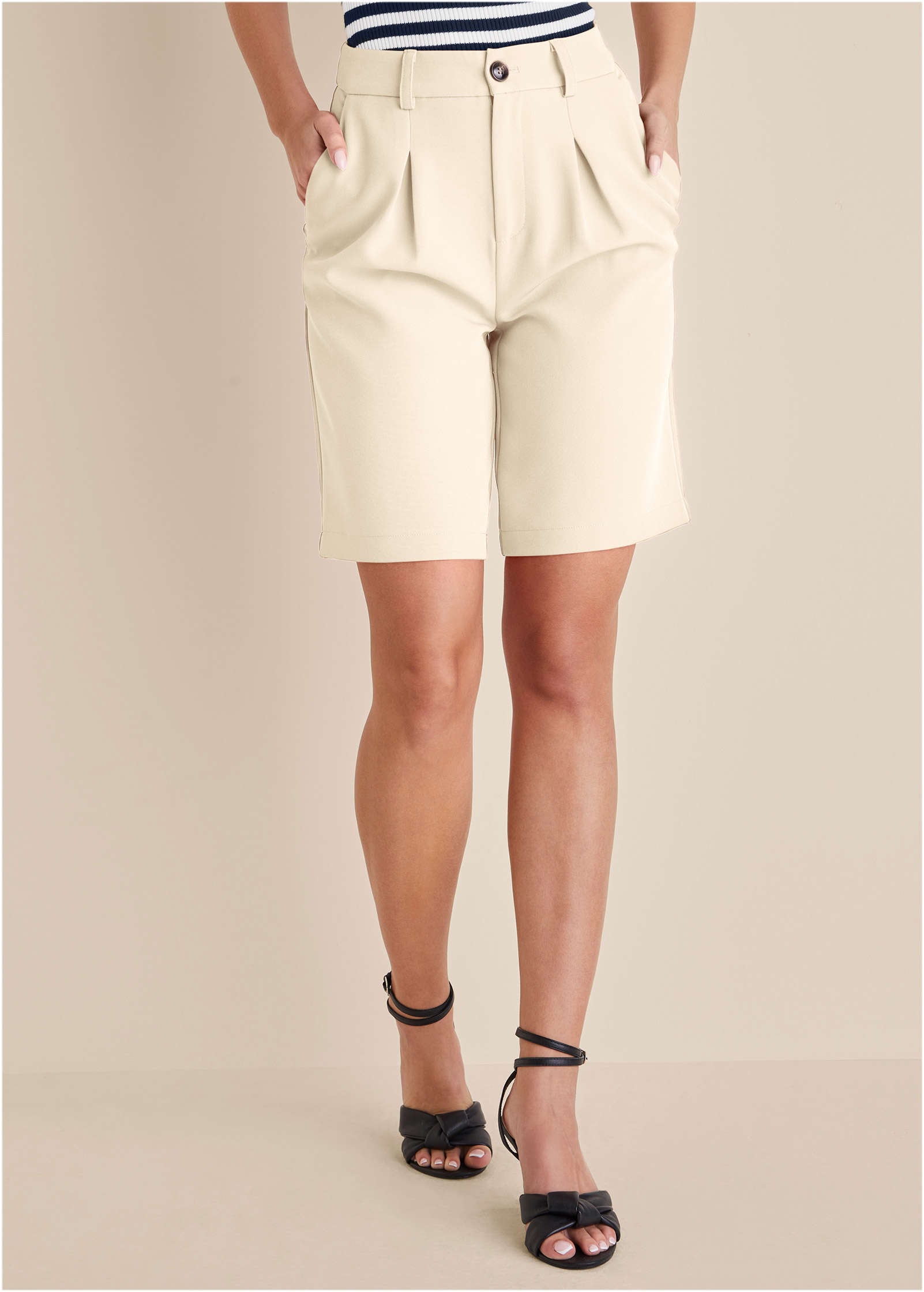 Bermuda Suit Shorts  - Off White