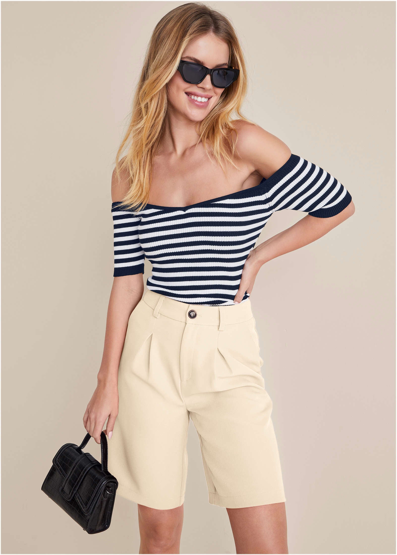 Bermuda Suit Shorts  - Off White