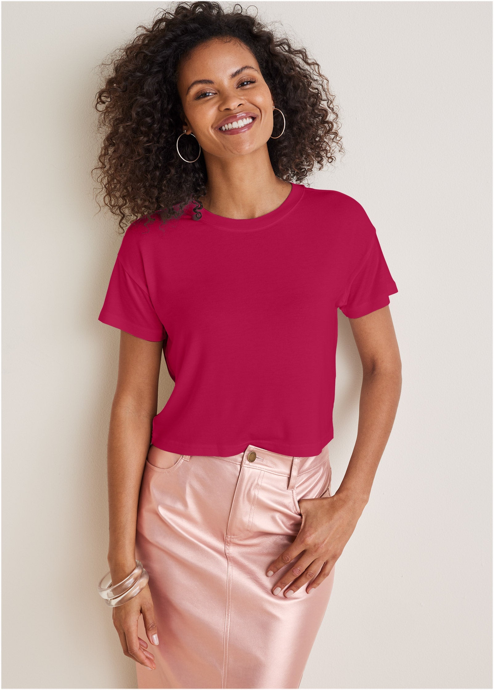 Crew Neck Tee - Persian Red