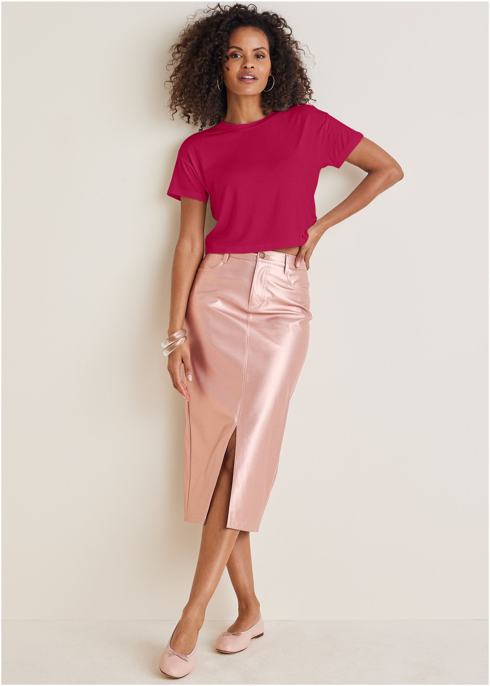 Crew Neck Tee - Persian Red