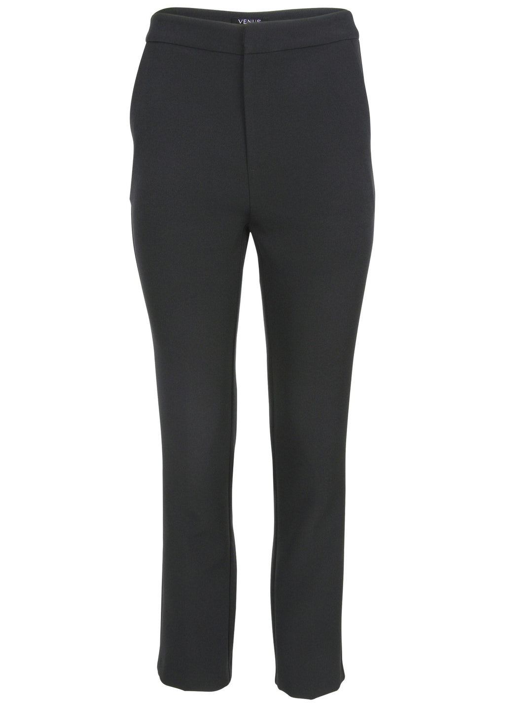 Straight Leg Suiting Pants - Jet Black