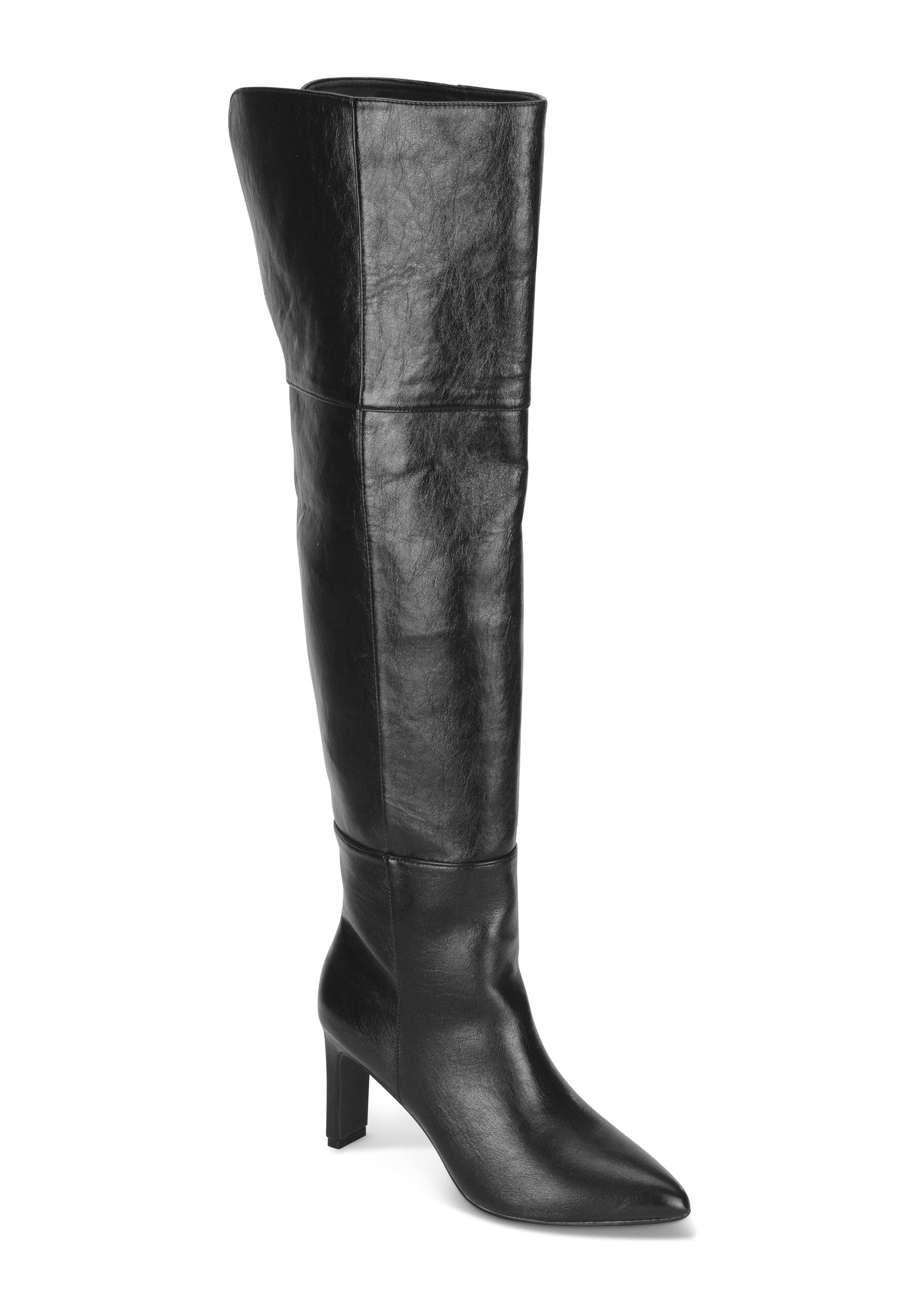 Over-The-Knee Boots - Jet Black
