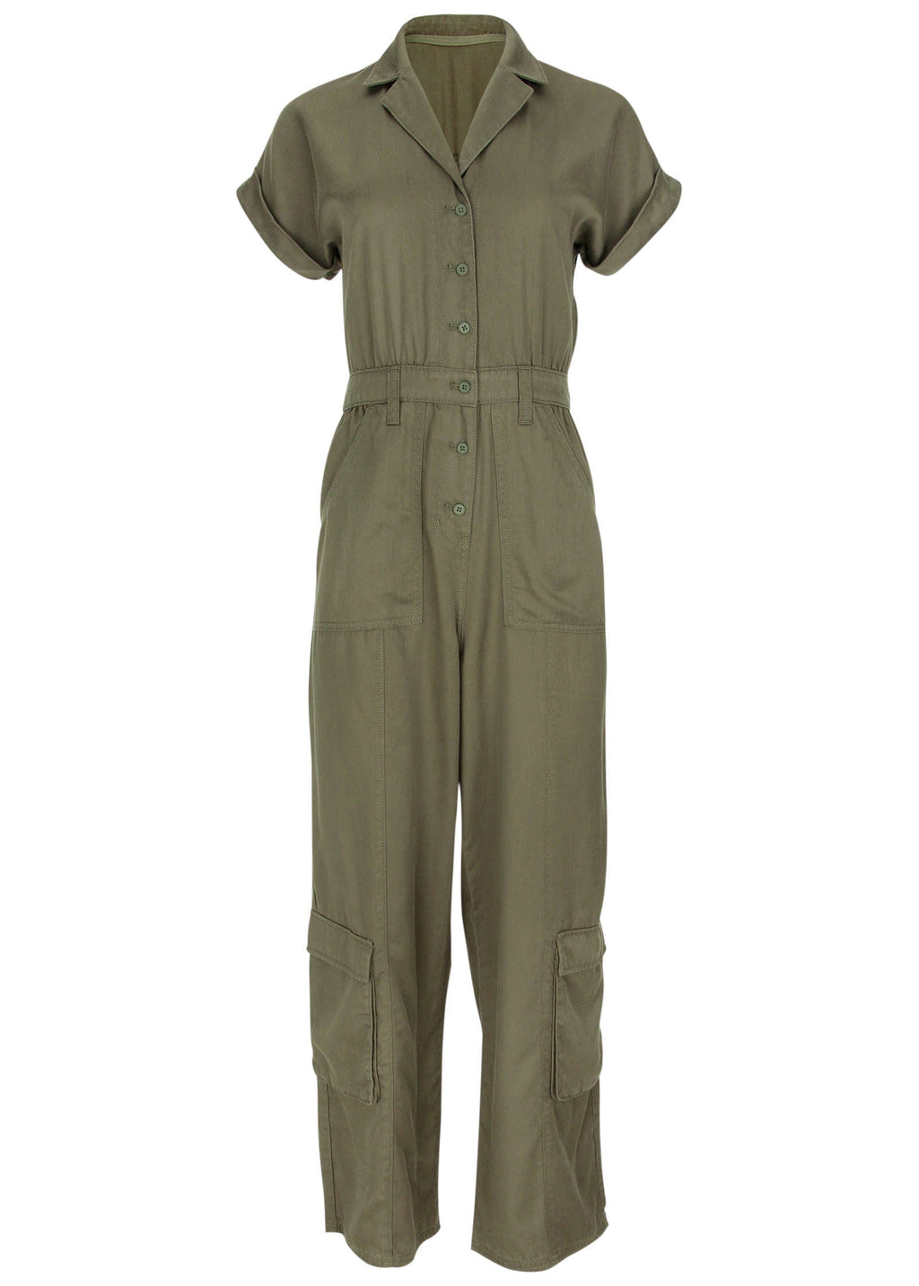 Cargo Utility Jumpsuit - Olive