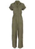 Cargo Utility Jumpsuit - Olive
