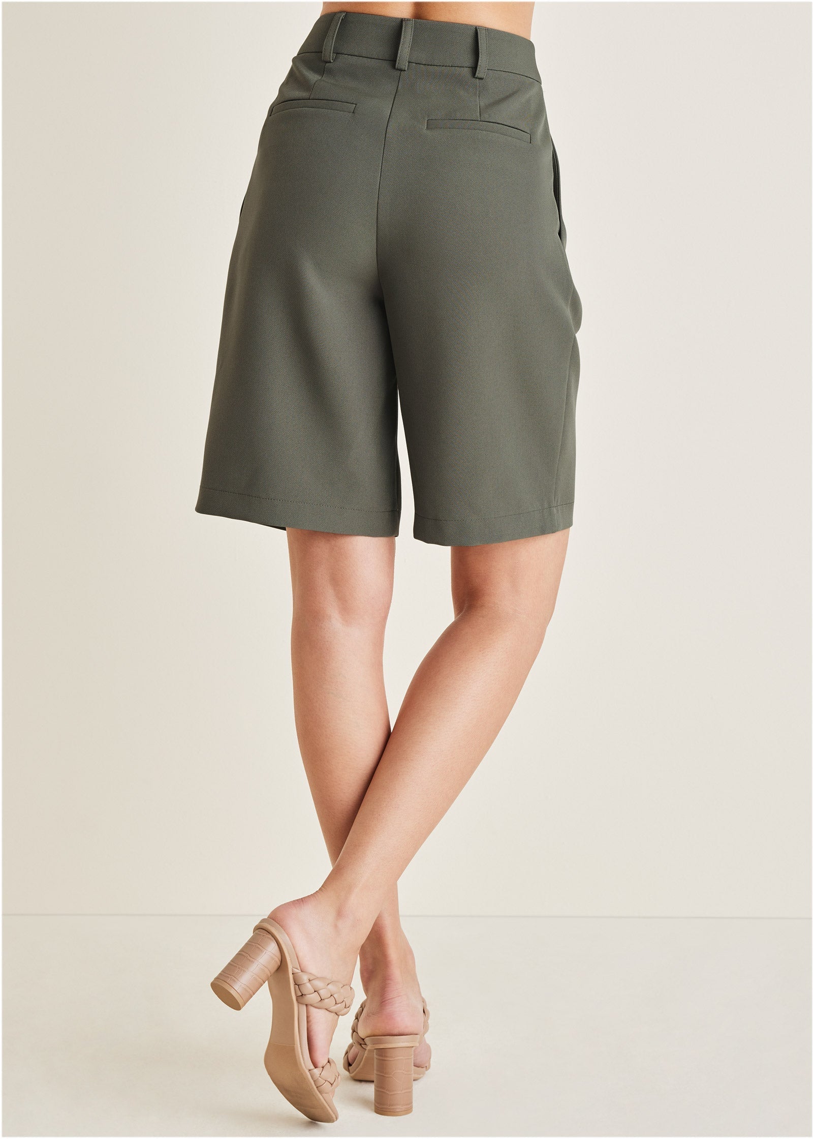 Bermuda Suit Shorts  - Olive