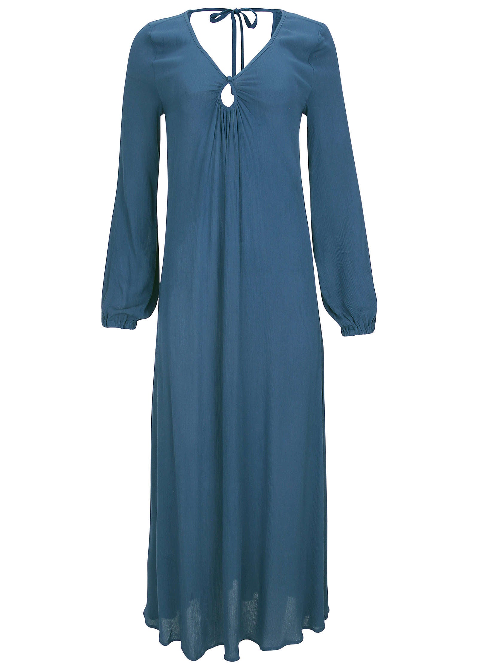 Keyhole Maxi Dress - Ensign Blue