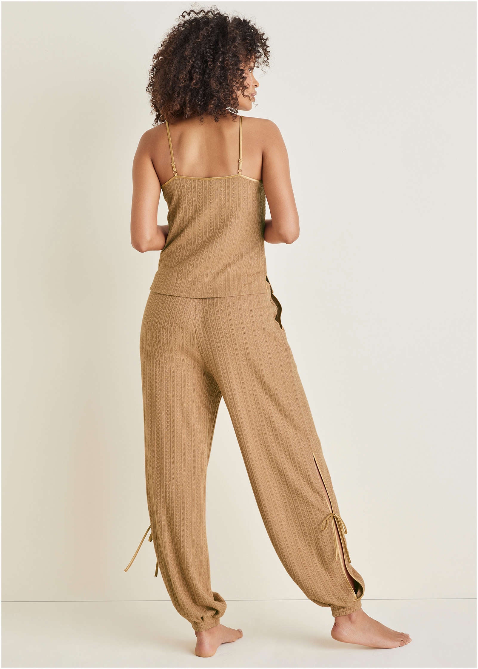 Brunch Knit Tank Top - Camel