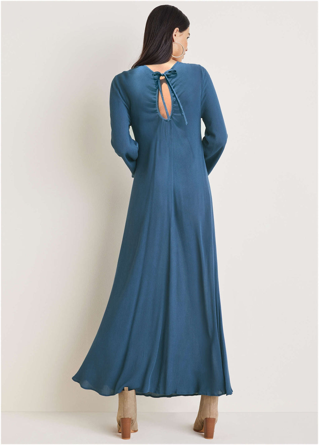 Keyhole Maxi Dress - Ensign Blue