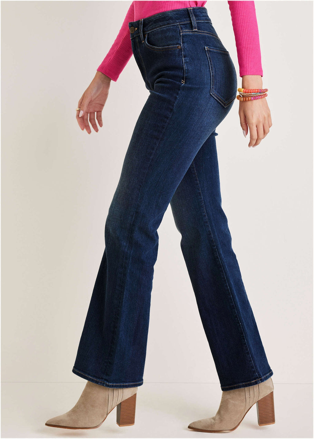 Penelope Modern Flare Jeans - Dark Wash