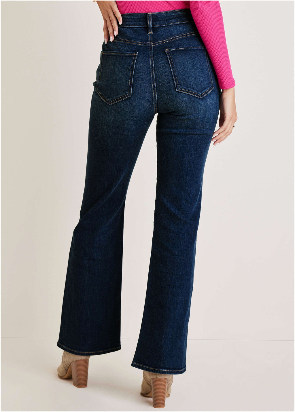 Penelope Modern Flare Jeans - Dark Wash
