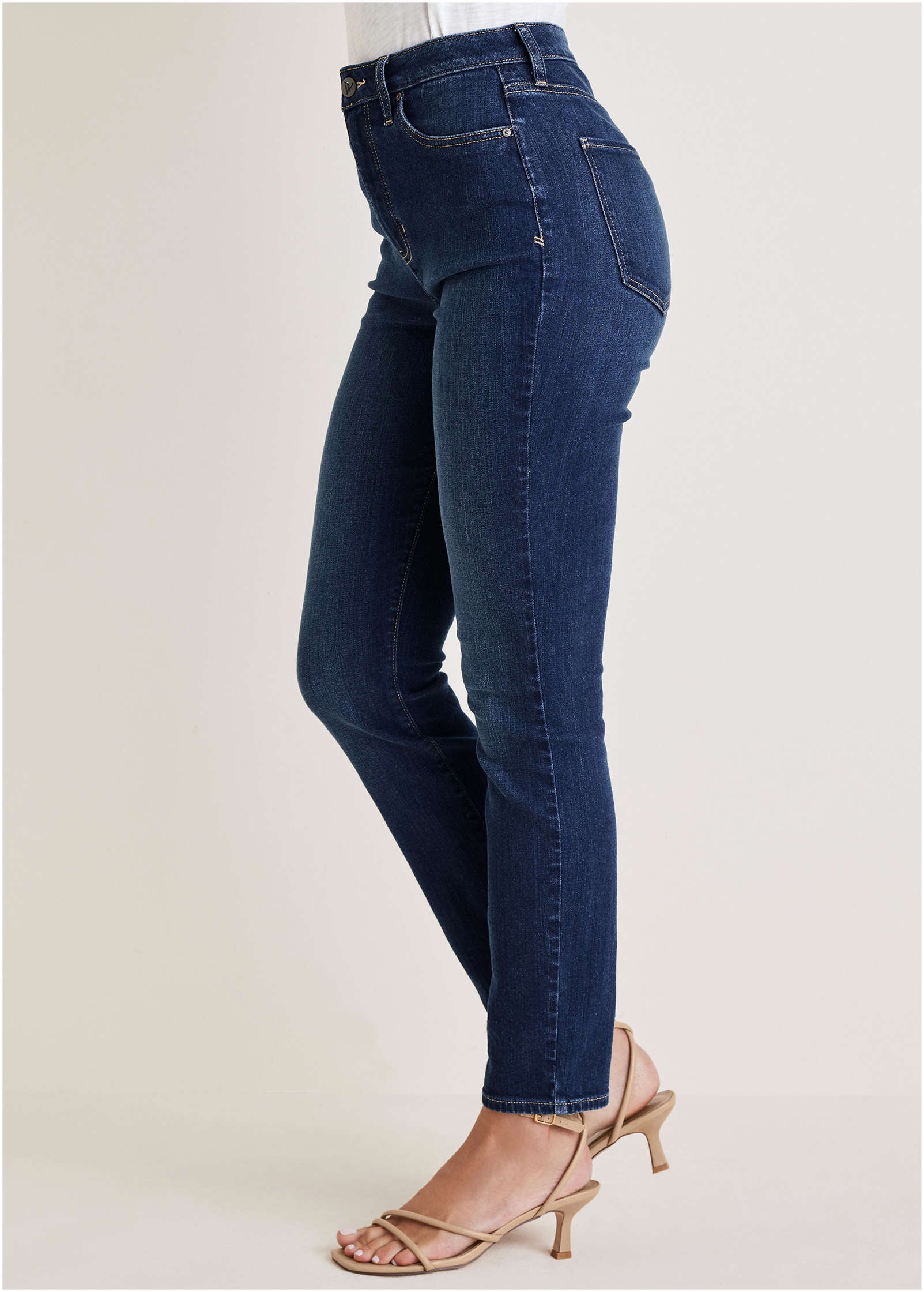Slim Leg Jeans  - Dark Wash