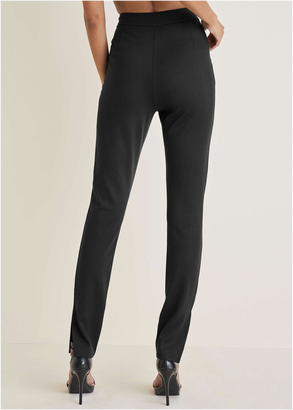 Smoothing Ponte Skinny Pants - Jet Black