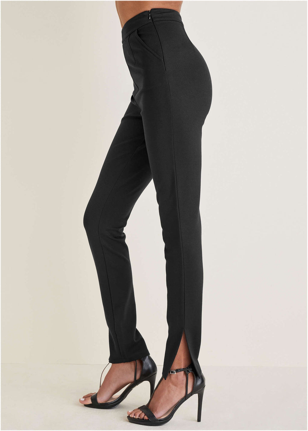 Smoothing Ponte Skinny Pants - Jet Black