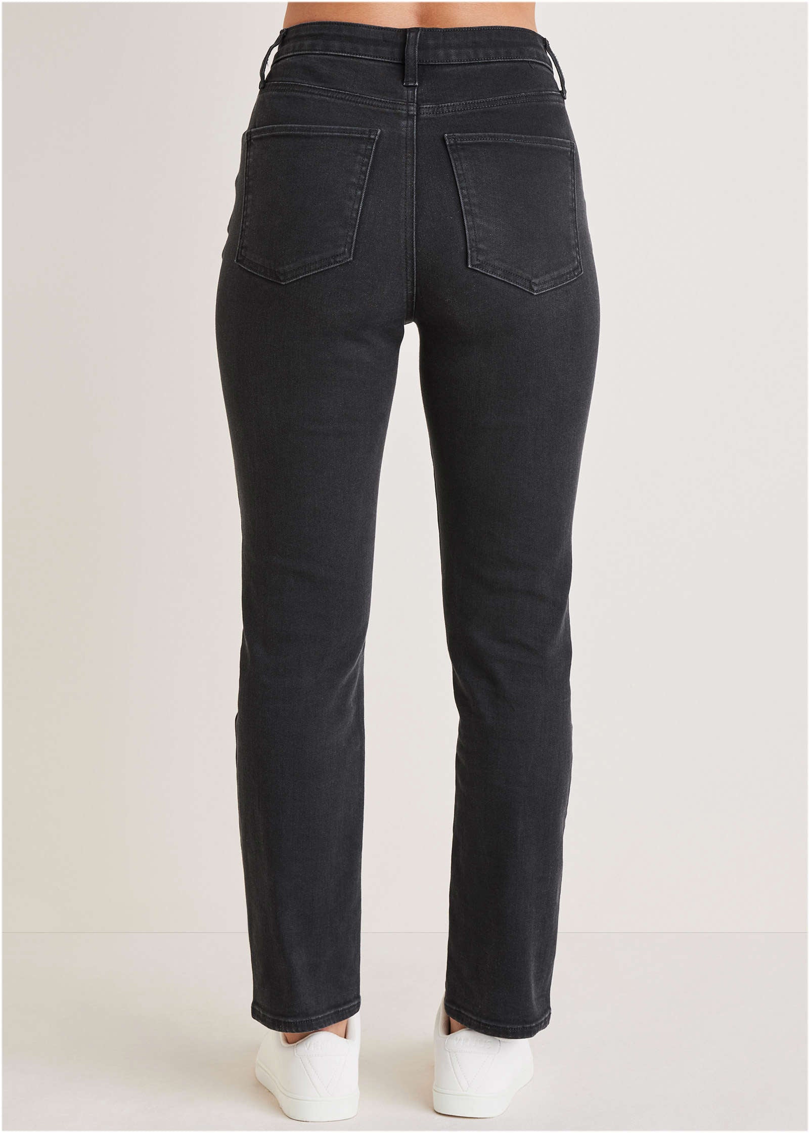 Audrey Straight Leg Jeans  - Black Wash