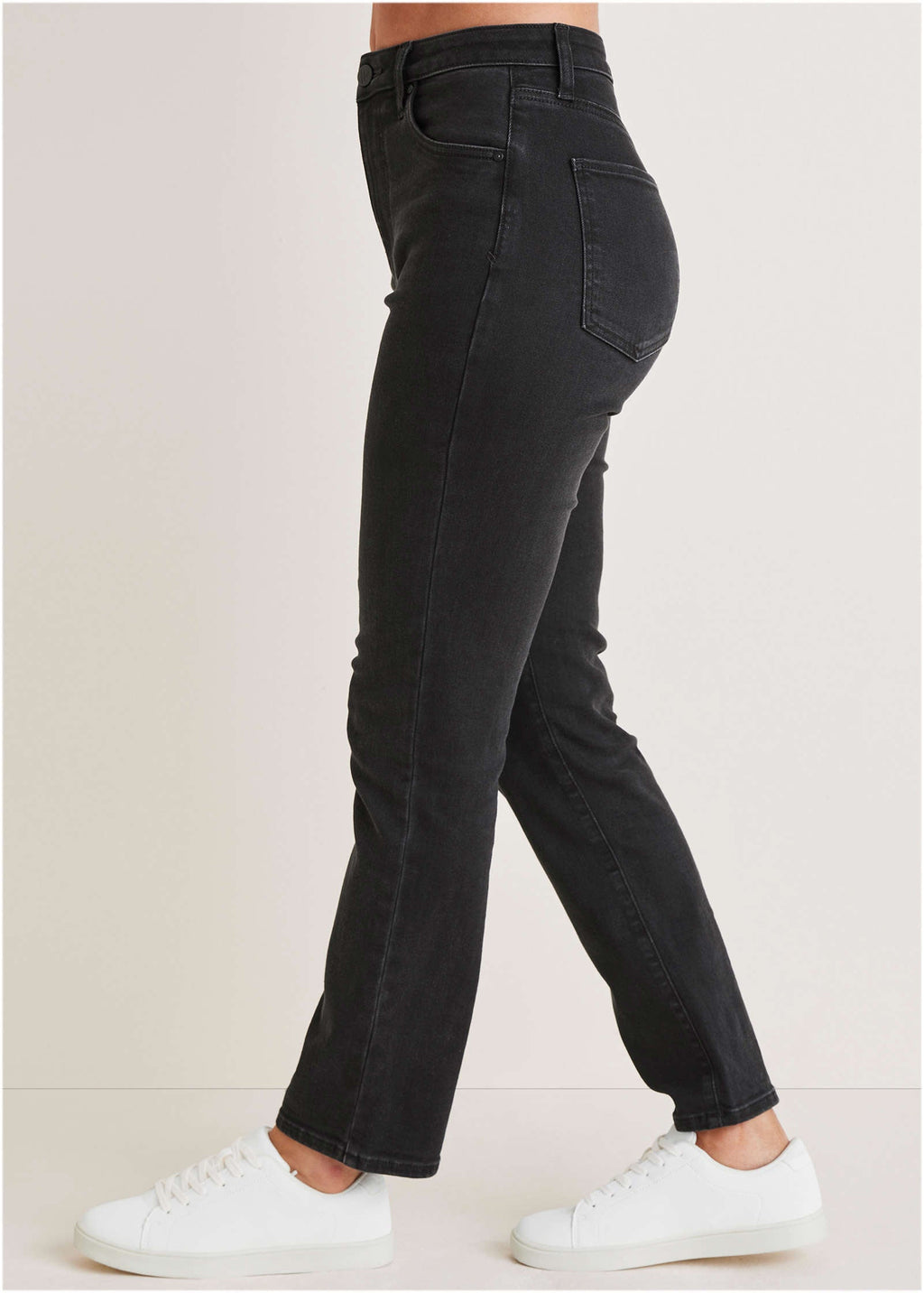 Audrey Straight Leg Jeans  - Black Wash