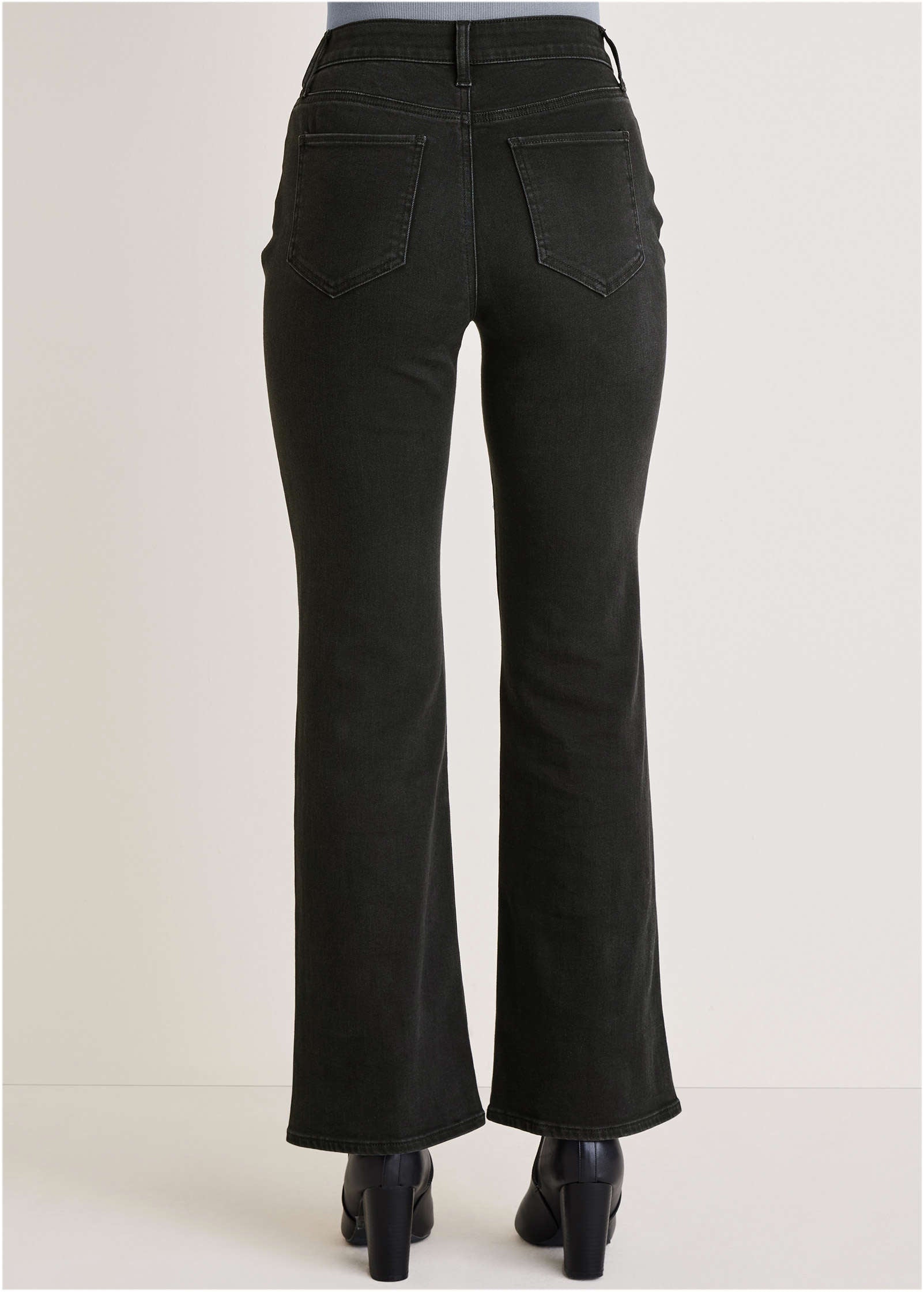 Penelope Modern Flare Jeans  - Black Wash