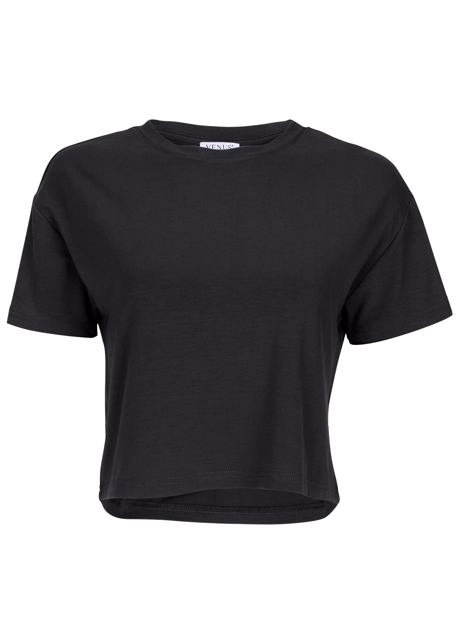 Crew Neck Tee - Jet Black