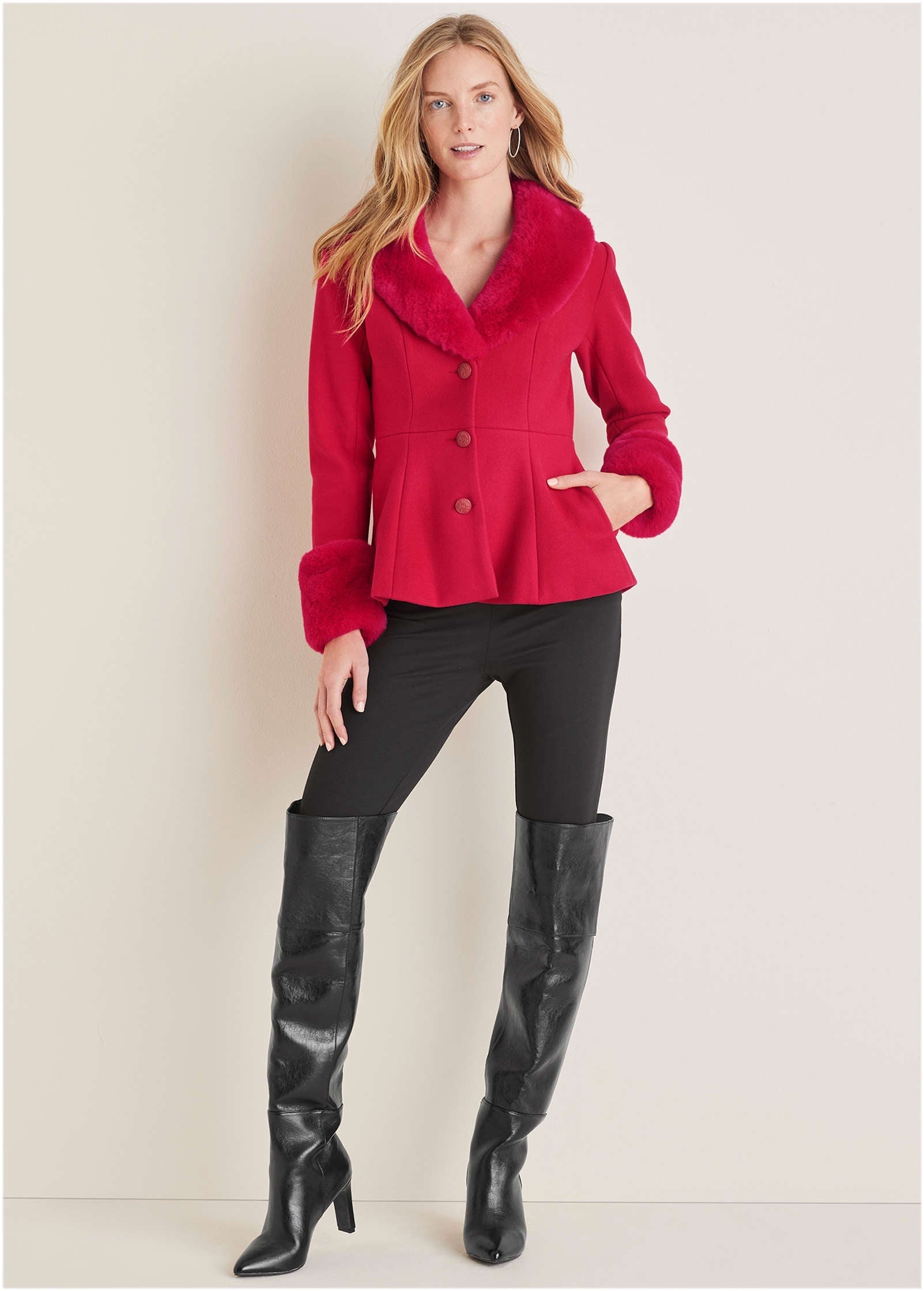 Over-The-Knee Boots - Jet Black