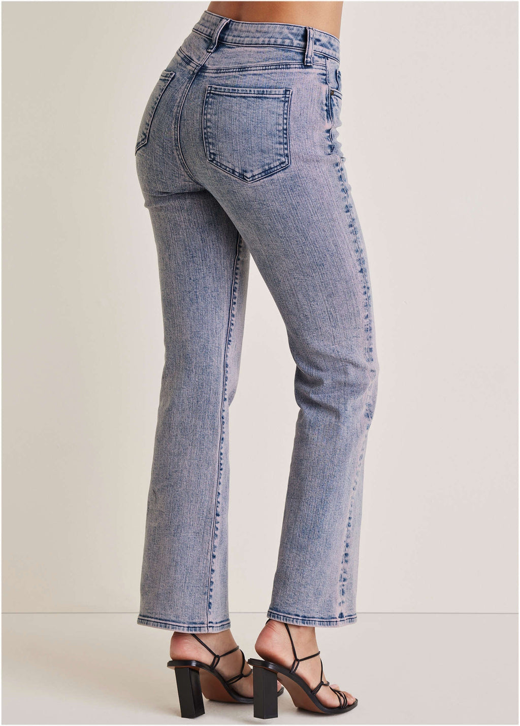 Penelope Modern Flare Jeans - Purple Acid Wash