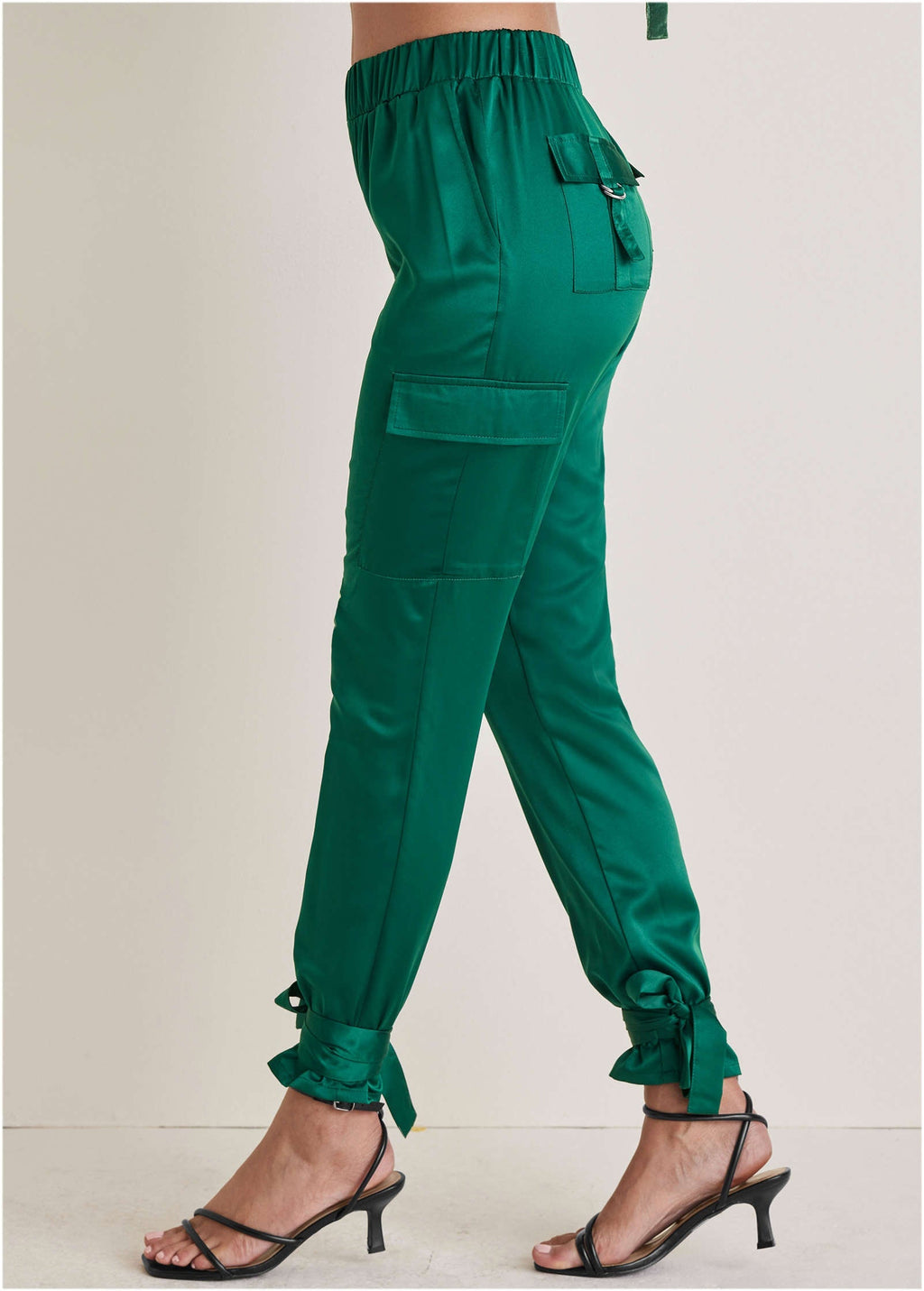 Satin Jogger Pants - Aventurine