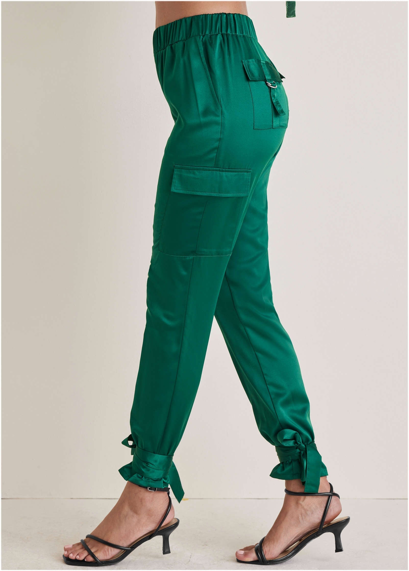 Satin Jogger Pants - Aventurine