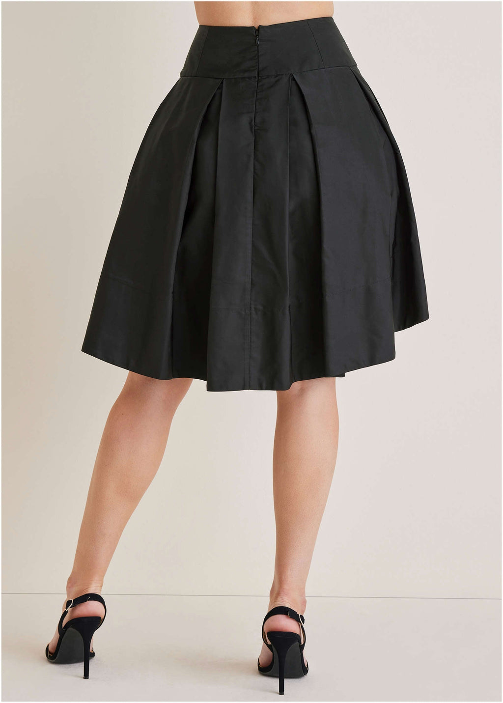 High-Low Bubble Skirt - Jet Black