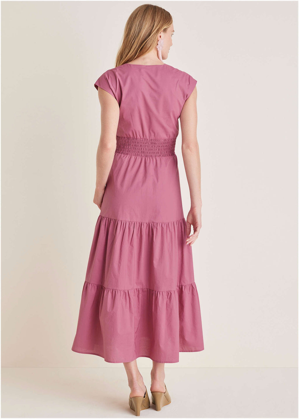 Smocked Waist Maxi Dress - Heather Rose